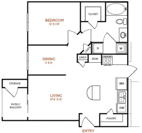 The Vincent Dallas Floorplan 4