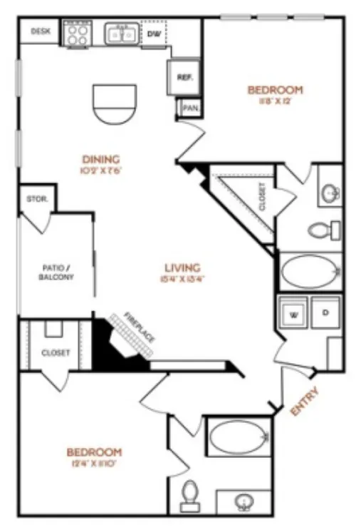 The Vincent Dallas Floorplan 6