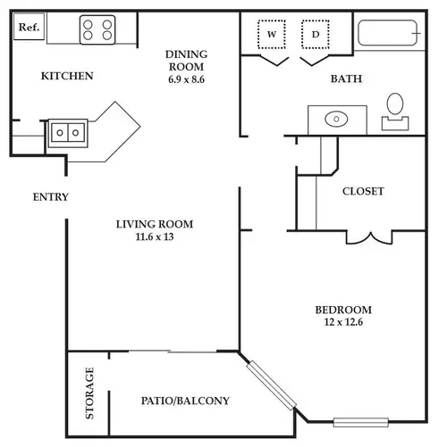 The Vinings Apartments FloorPlan 2