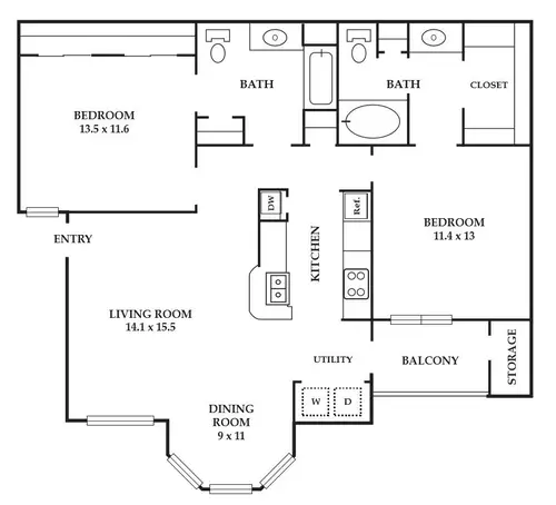 The Vinings Apartments FloorPlan 4