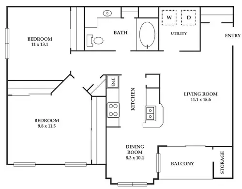 The Vinings Apartments FloorPlan 5