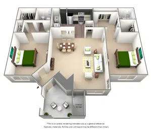 The Willows on Rosemeade Floorplan 5