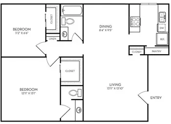 The Zeke Apartments FloorPlan 2