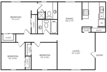 The Zeke Apartments FloorPlan 4