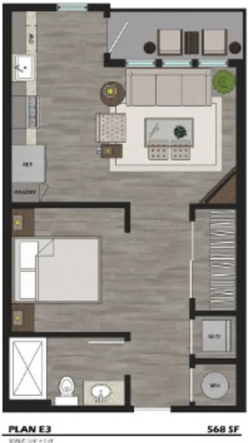 The fitz dallas floorplan 1