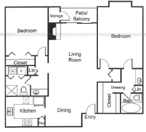 Tiburon Apartments Floorplan 4