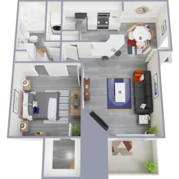 Tides on Trinity Floorplan 1