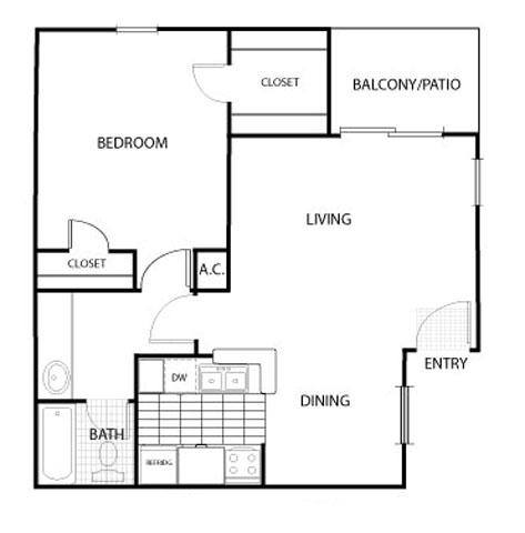 Tierra Del Sol Apartments Houston floor plan 2