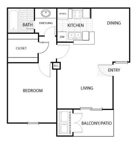 Tierra Del Sol Apartments Houston floor plan 3