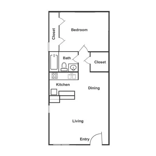 Town Park Apartments Houston Floor Plan 2