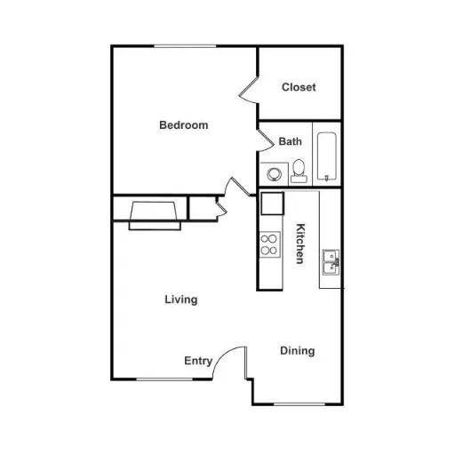 Town Park Apartments Houston Floor Plan 3