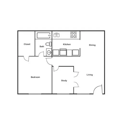 Town Park Apartments Houston Floor Plan 5