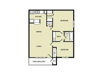 Tradewinds Apartments Houston Floor Plan 2