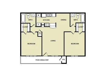 Tradewinds Apartments Houston Floor Plan 3