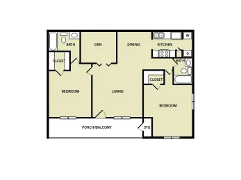 Tradewinds Apartments Houston Floor Plan 5