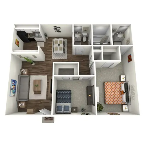 Treasure Bay Apartments FloorPlan 4