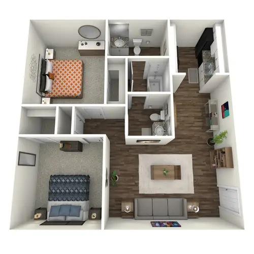 Treasure Bay Apartments FloorPlan 5