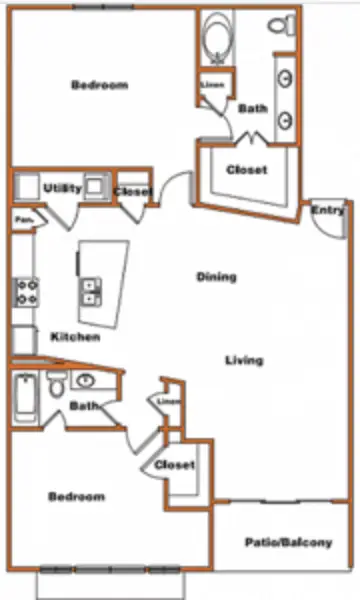 Trinity Loft Dallas floor plan 2