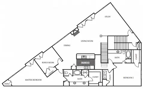 Trinity Loft Dallas floor plan 2