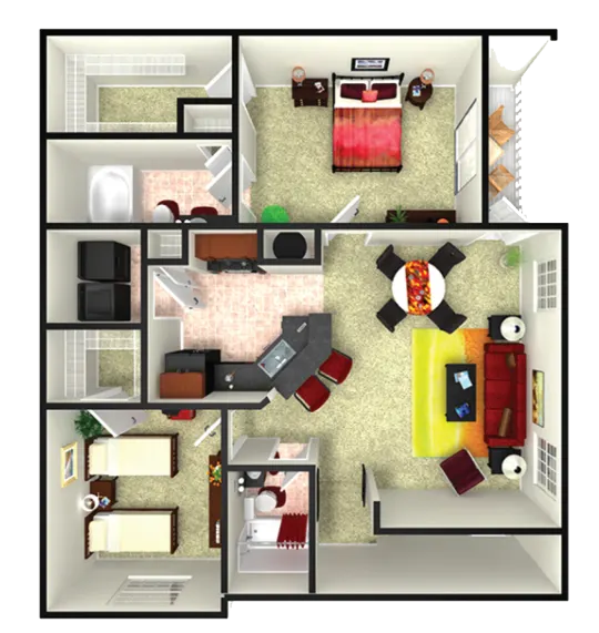 Trivium at Edgewater Houston Apartment Floor Plan 10