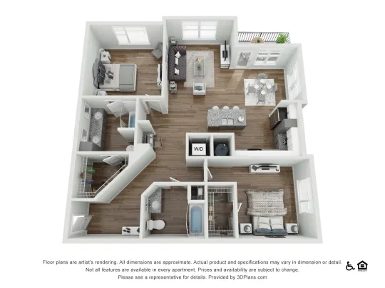 Trivium at Edgewater Houston Apartment Floor Plan 12