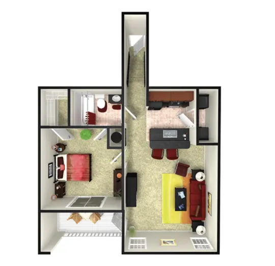 Trivium at Edgewater Houston Apartment Floor Plan 3