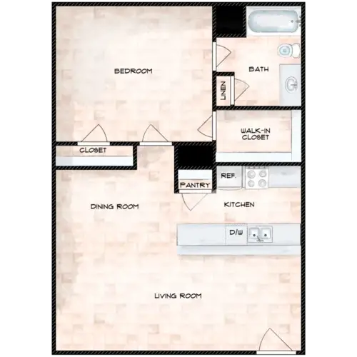 Unity Pointe Apartments FloorPlan 1