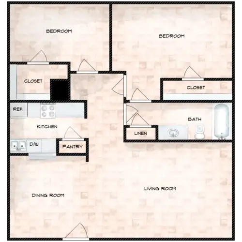 Unity Pointe Apartments FloorPlan 2