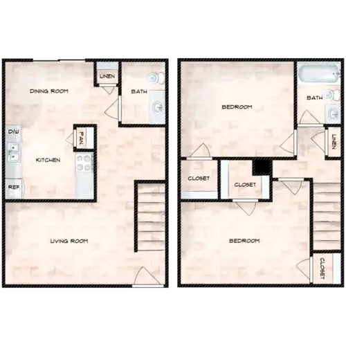 Unity Pointe Apartments FloorPlan 3