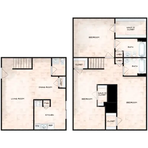 Unity Pointe Apartments FloorPlan 4