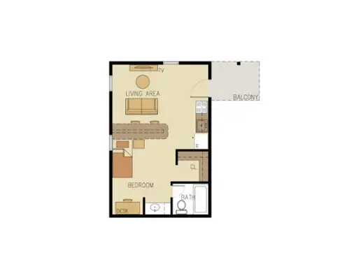 University Apartments Floorplan 10