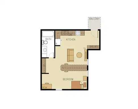 University Apartments Floorplan 8