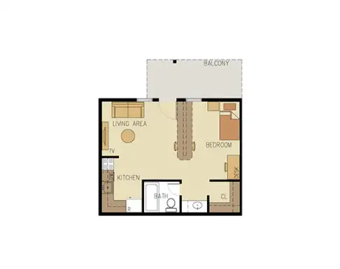 University Apartments Floorplan 9