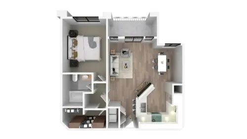 Valencia Place Apartments FloorPlan 1