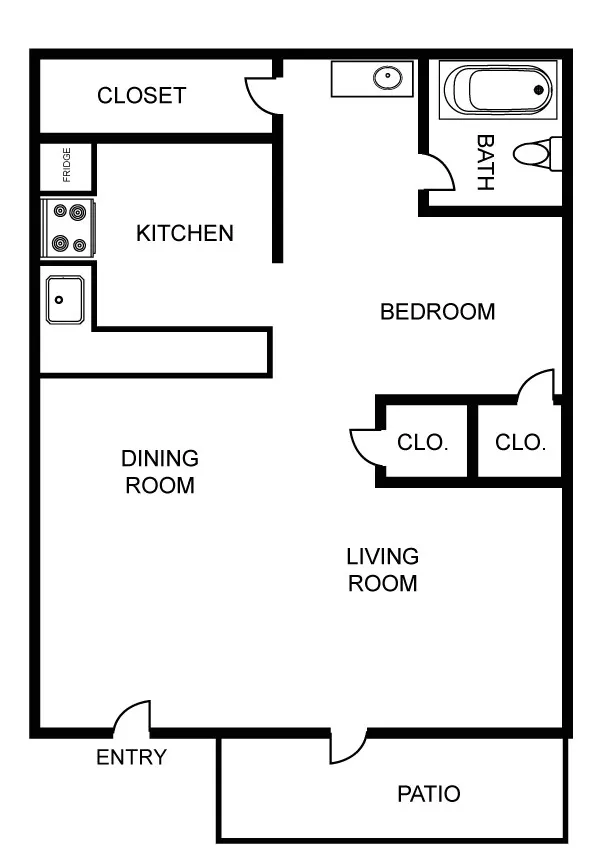 Ventana Ridge Apartments Dallas Floor Plan 1