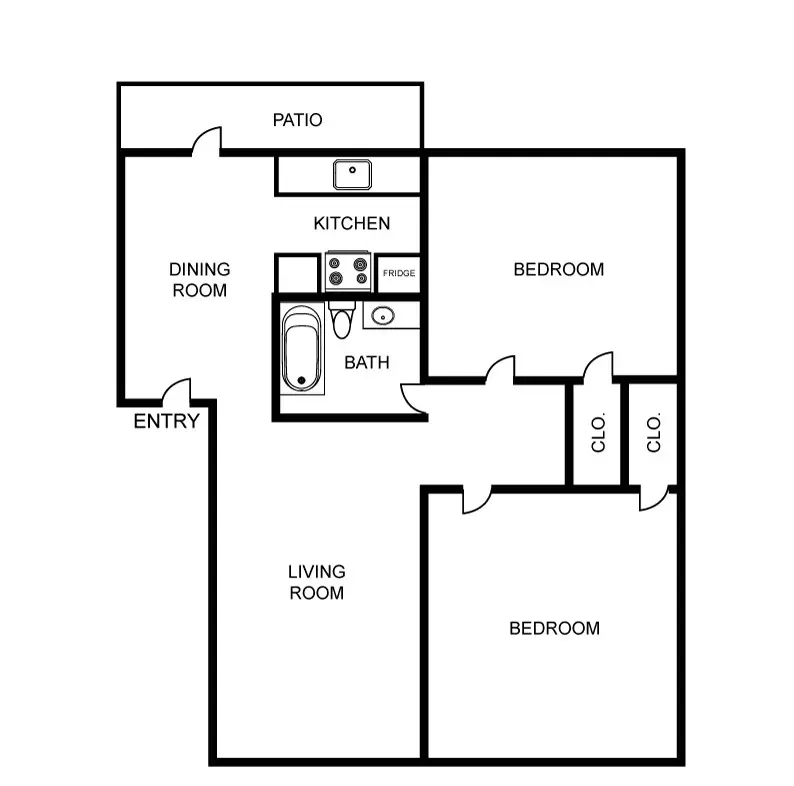 Ventana Ridge Apartments Dallas Floor Plan 6