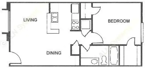 Villa De Cancun Apartments FloorPlan 1