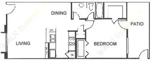 Villa De Cancun Apartments FloorPlan 2