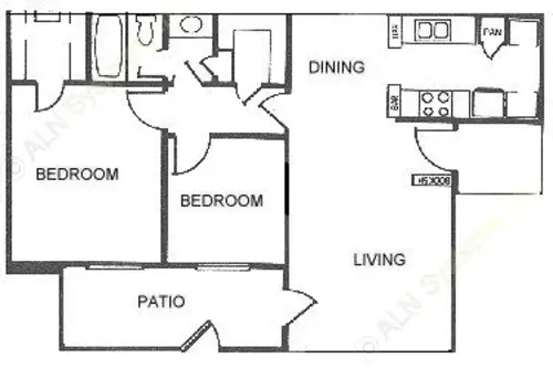 Villa De Cancun Apartments FloorPlan 3