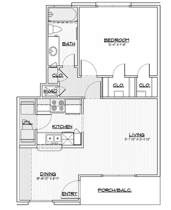 Villa Del Prado Apartments Houston Floor Plan 1