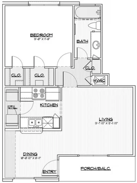 Villa Del Prado Apartments Houston Floor Plan 2