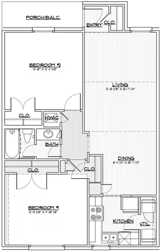 Villa Del Prado Apartments Houston Floor Plan 5