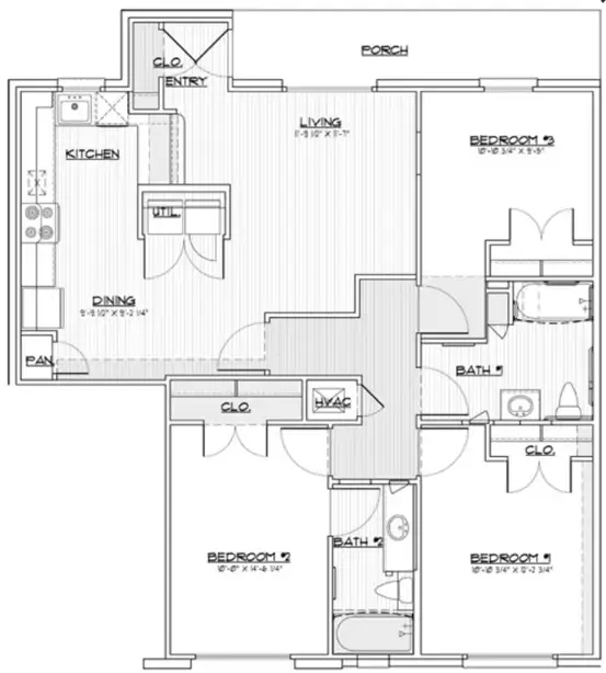 Villa Del Prado Apartments Houston Floor Plan 7