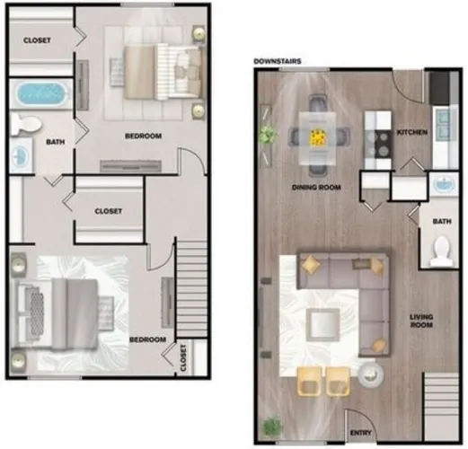 Villas Del Tesoro Dallas Apartment Floor Plan 5