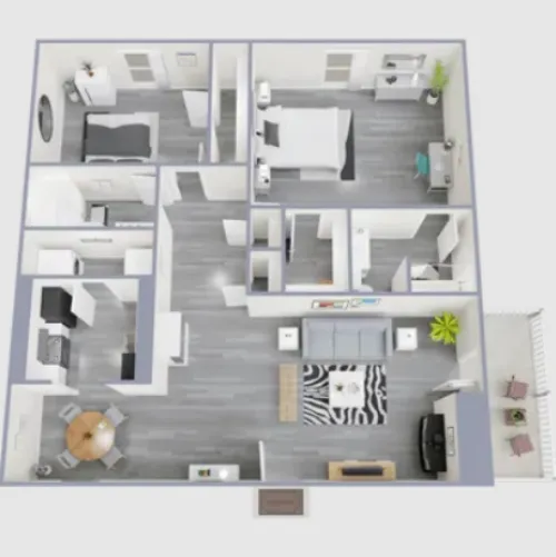 Villas Del Zocalo Phase Four Dallas floor plan 4