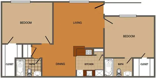 Vista Hollow Apartments FloorPlan 3