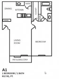 Vista on Gessner FloorPlan 1