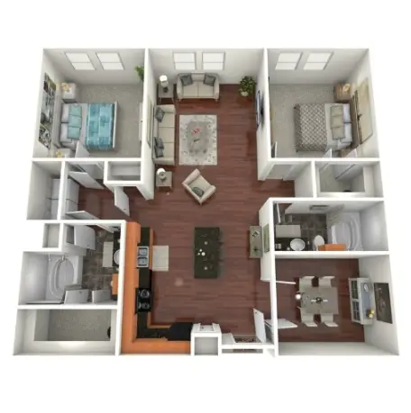 Vue Greenville floor plan 2