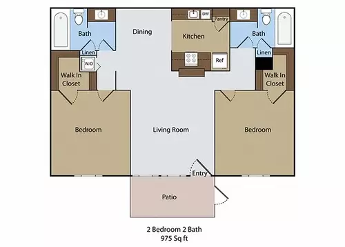 Walnut Terrace Apartments Floorplan 3