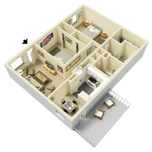 WaterMill Apartments Floorplan 4